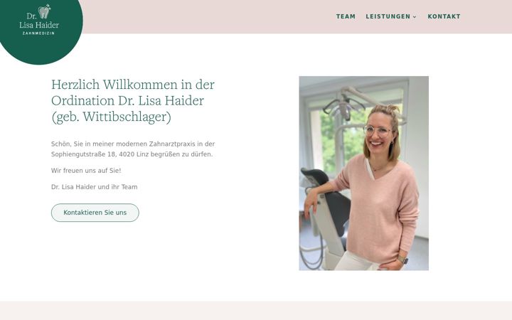 Zrzut ekranu dr-lisa-haider.at