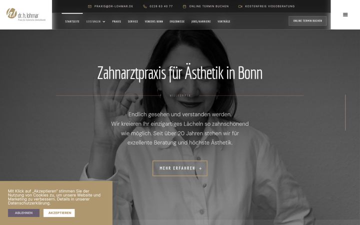 Screenshot of dr-lohmar.de
