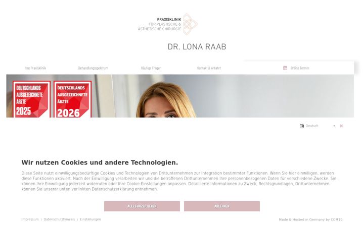 Kuvakaappaus sivustosta dr-lona-raab.de