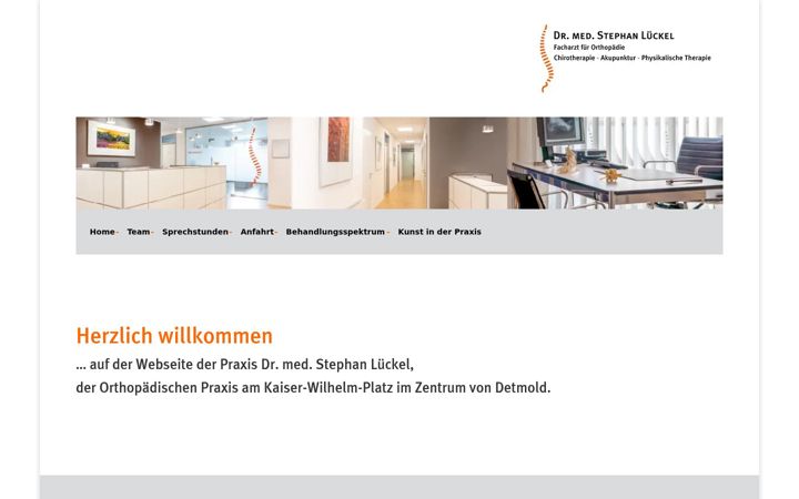 Screenshot of dr-lueckel.de