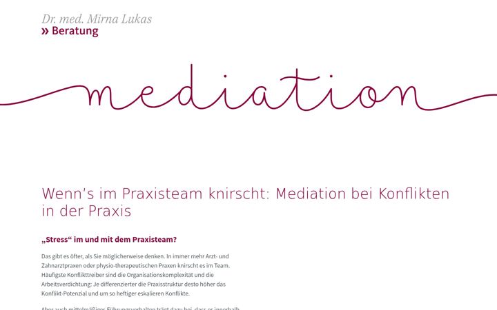 Screenshot of dr-lukas-praxisconsulting.de