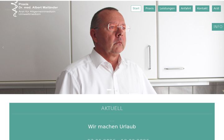 Screenshot of dr-mailaender.de