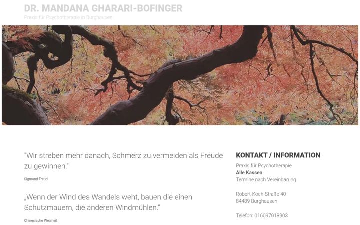 Screenshot of dr-mandana-bofinger.de