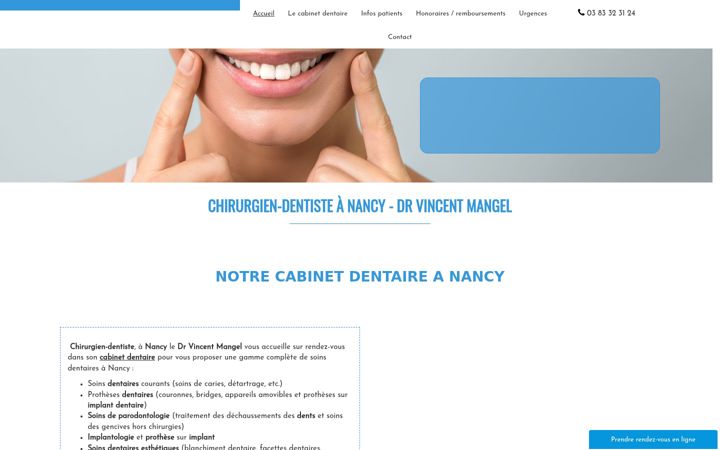 Screenshot of dr-mangel-chirurgiens-dentistes.fr