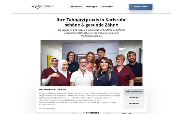 Screenshot of dr-mavi.de