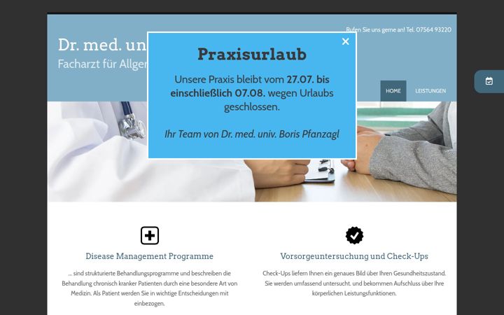 Skärmbild av dr-med-boris-pfanzagl.de