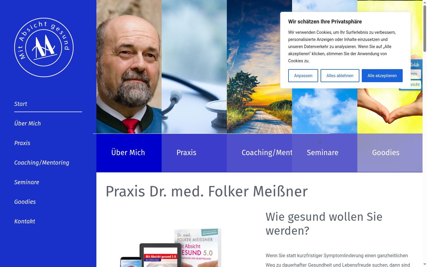 Screenshot tal-banner tal-kunsens muri qabel kwalunkwe interazzjoni