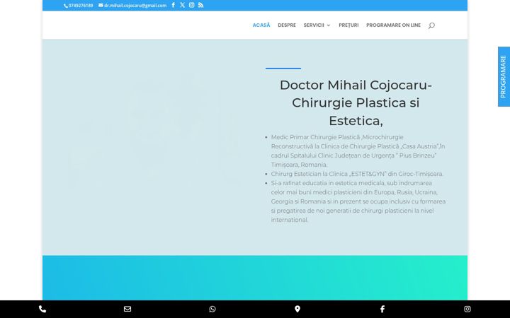 Screenshot of dr-mihail-cojocaru.ro