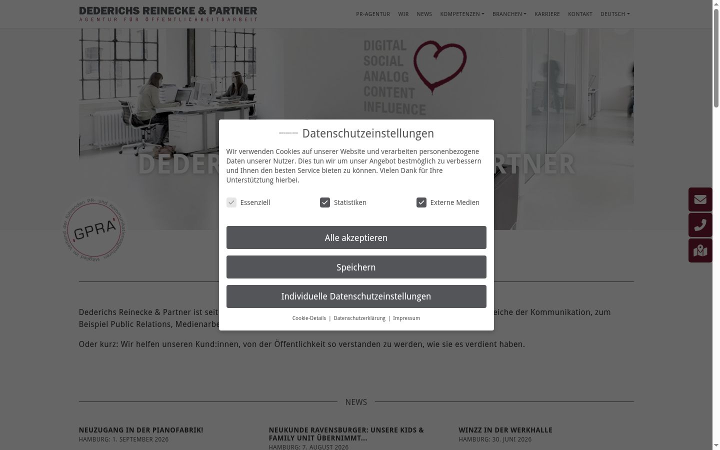 Snímek obrazovky baneru souhlasu zobrazeného před jakoukoli interakcí