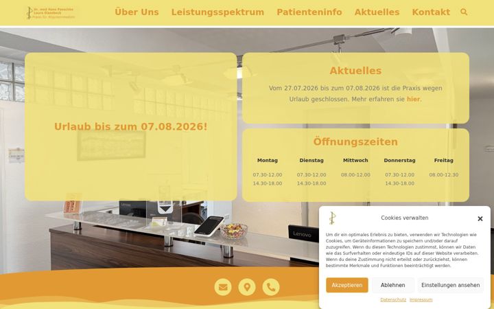 Ekraanipilt saidist dr-paeschke.de