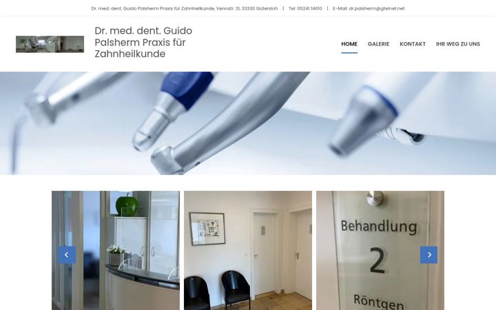 Screenshot of dr-palsherm.de