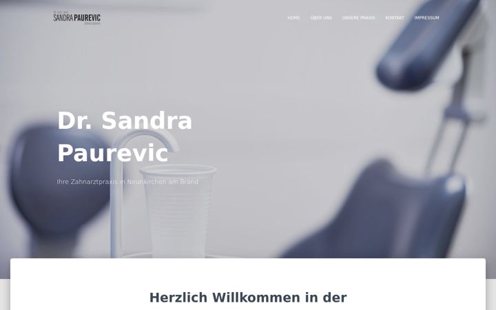 Ekraanipilt saidist dr-paurevic.de
