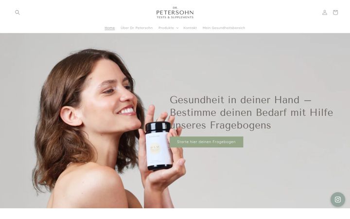 Screenshot di dr-petersohn.com