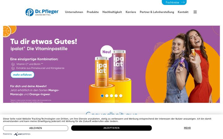 Screenshot of dr-pfleger.de