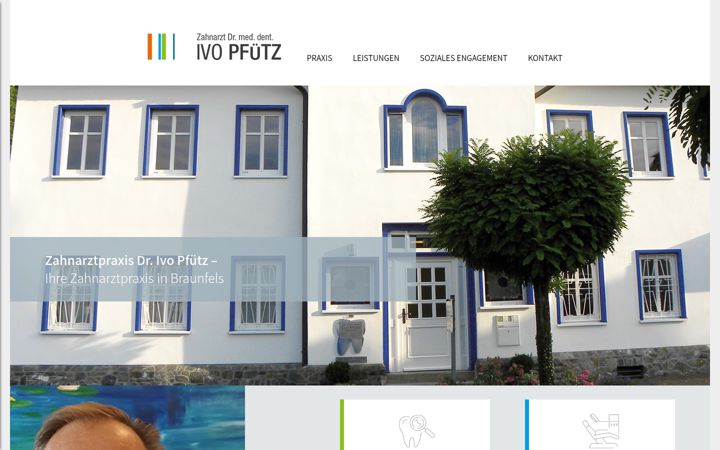 Screenshot of dr-pfuetz.de