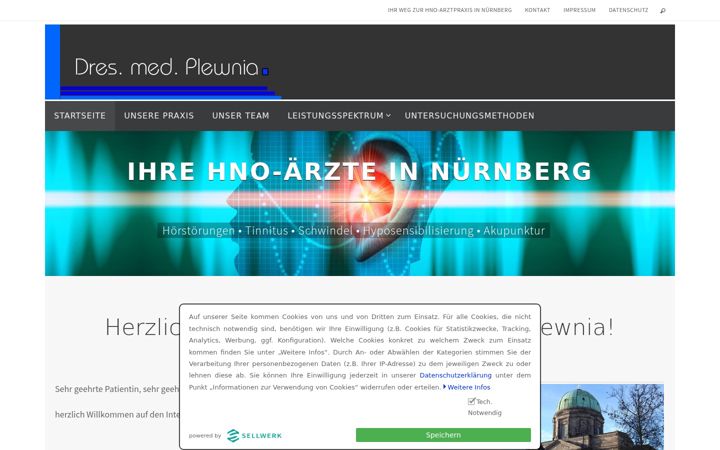 Screenshot of dr-plewnia.de