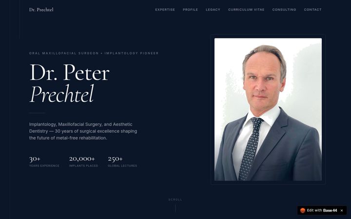 Snímek obrazovky dr-prechtel.de