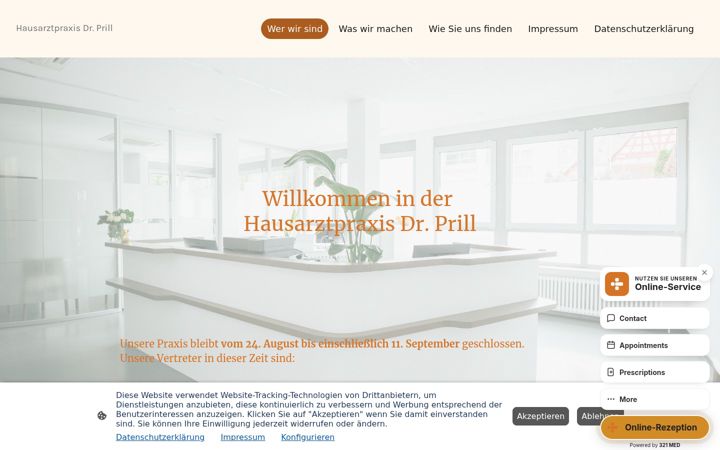 Screenshot of dr-prill.de