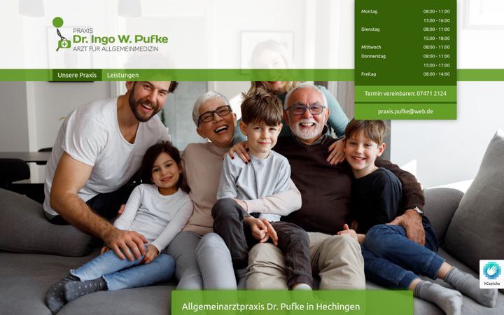 Screenshot of dr-pufke.de