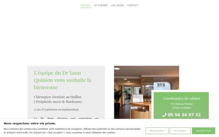 Kuvakaappaus sivustosta dr-quiniou-yann.chirurgiens-dentistes.fr