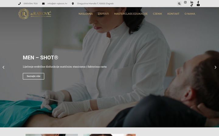 Screenshot of dr-rajkovic.hr