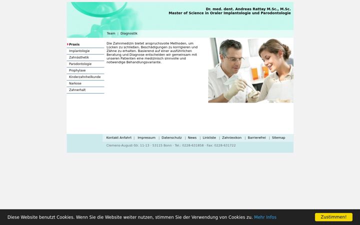 Screenshot of dr-rattay.de