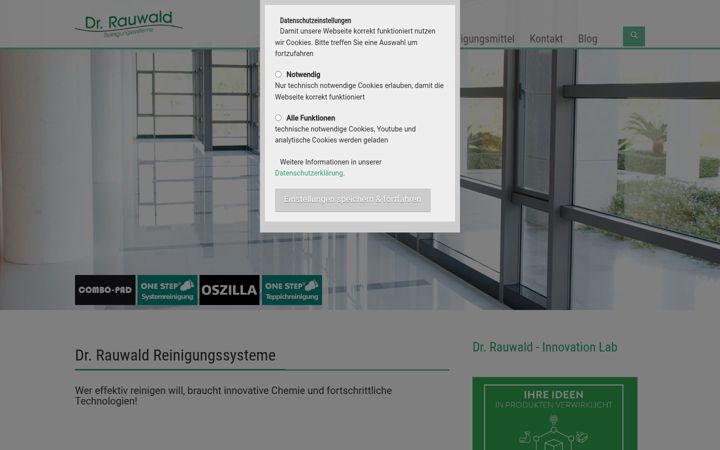 Screenshot of dr-rauwald.de