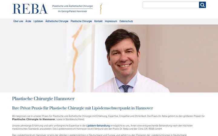 Screenshot of dr-reba.de
