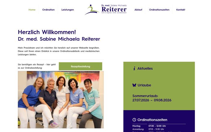 Zrzut ekranu dr-reiterer.at