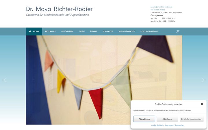 Screenshot of dr-richter-rodier.de