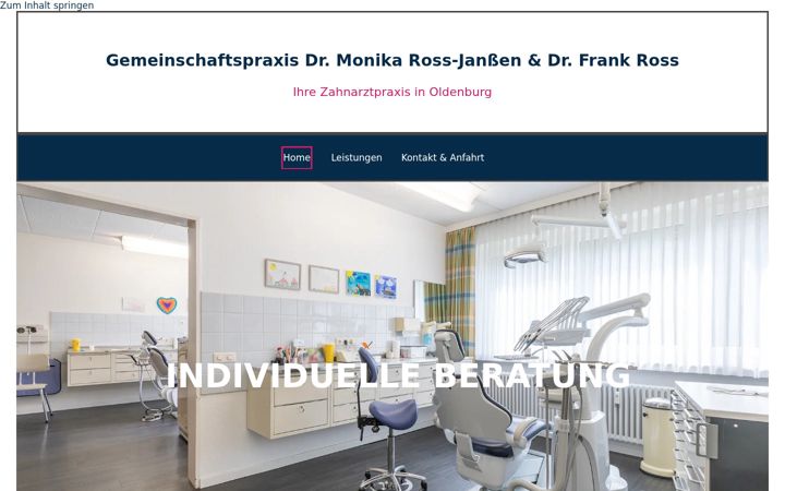 Screenshot of dr-ross-oldenburg.de