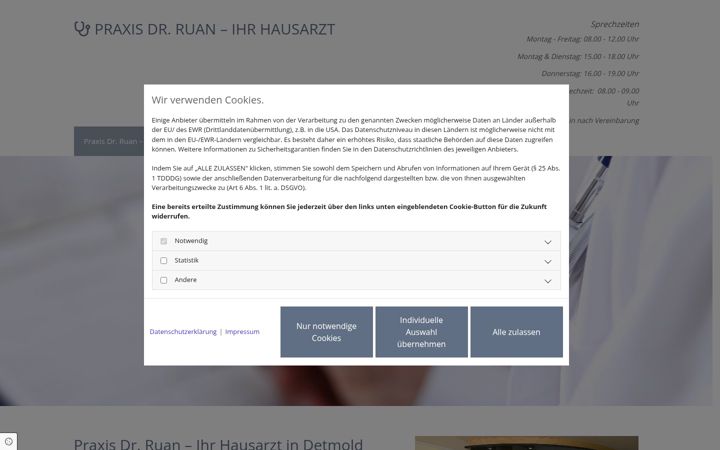 Screenshot of dr-ruan.de