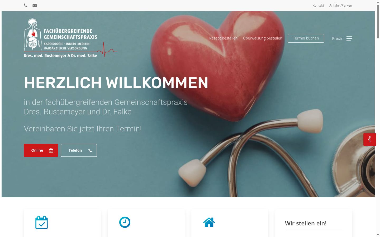 Screenshot des Einwilligungsbanners vor jeglicher Interaktion