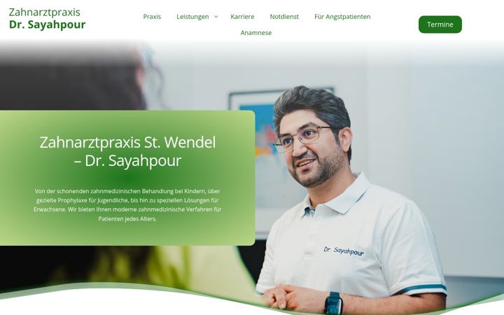 Screenshot of dr-sayahpour.de