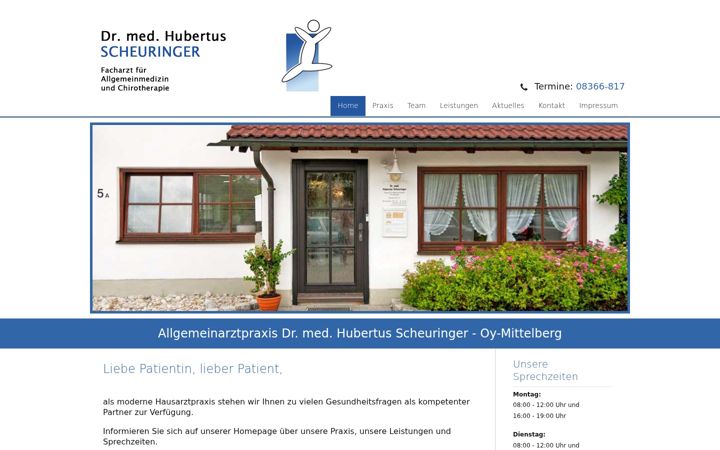 Screenshot of dr-scheuringer.de