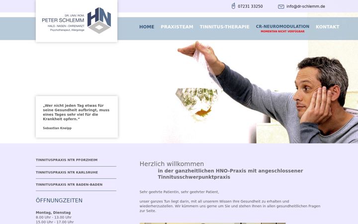 Screenshot of dr-schlemm.de