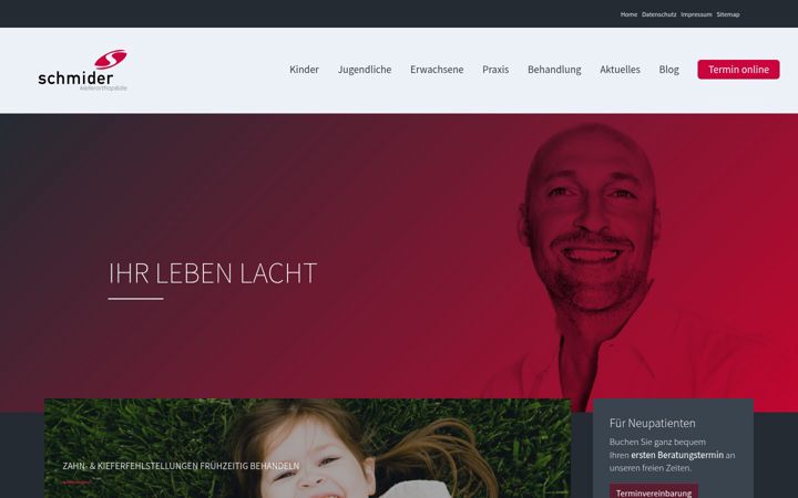 Screenshot of dr-schmider.de