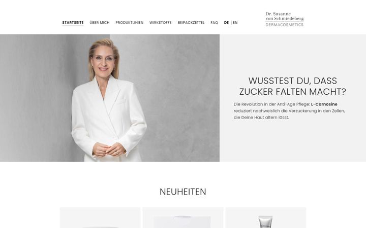 Screenshot of dr-schmiedeberg.com
