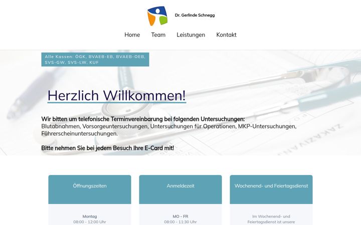 Zrzut ekranu dr-schnegg.at