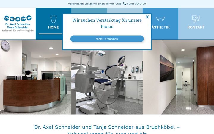 Screenshot of dr-schneider-kfo.de