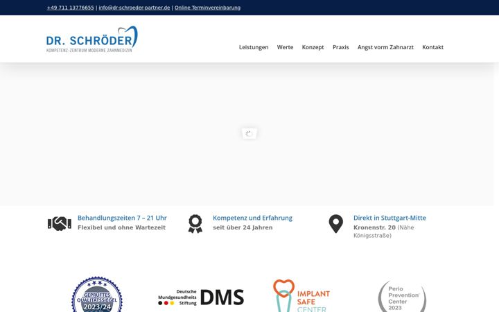 Ekraanipilt saidist dr-schroeder-partner.de