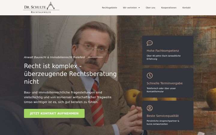 Ekraanipilt saidist dr-schulte-rechtsanwaelte.de