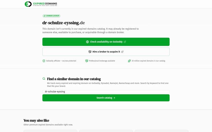 Screenshot of dr-schulze-eyssing.de