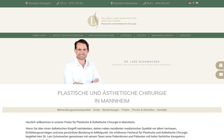 Snímek obrazovky dr-schumacher-plastische-chirurgie.de