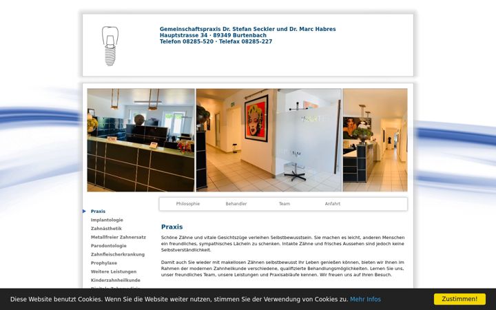 Screenshot of dr-seckler.de