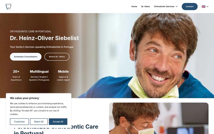 Screenshot of dr-siebelist.com