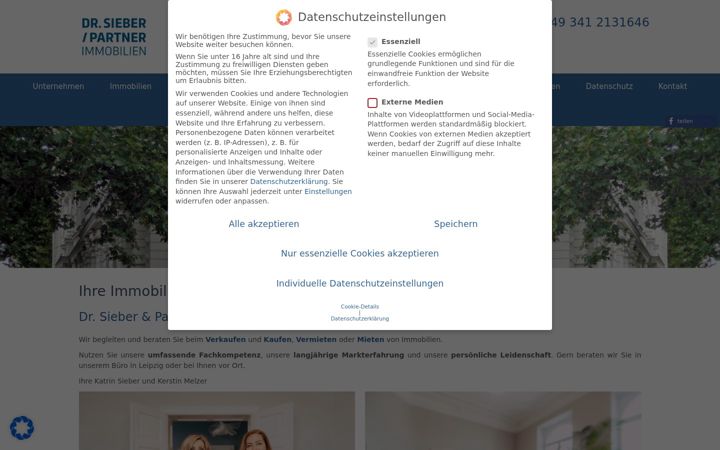 Screenshot of dr-sieber-immobilien.de
