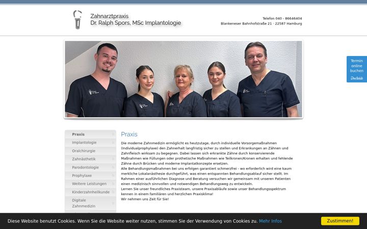 Posnetek zaslona dr-spors.de