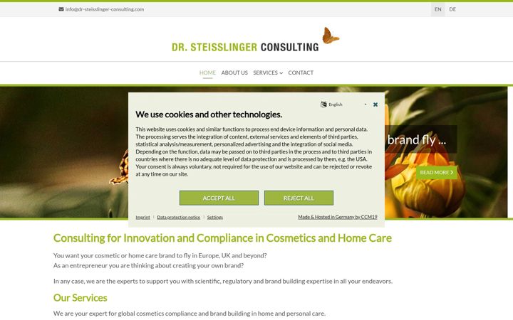 Screenshot of dr-steisslinger-consulting.com