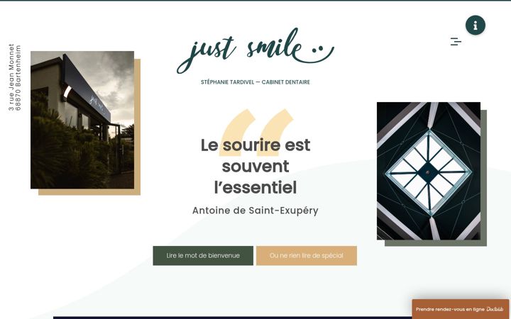 Kuvakaappaus sivustosta dr-stephanie-maire-tardivel-chirurgiens-dentistes.fr